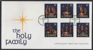 Guernsey 1999 FDC Sc 697-702 Christmas creche figurines