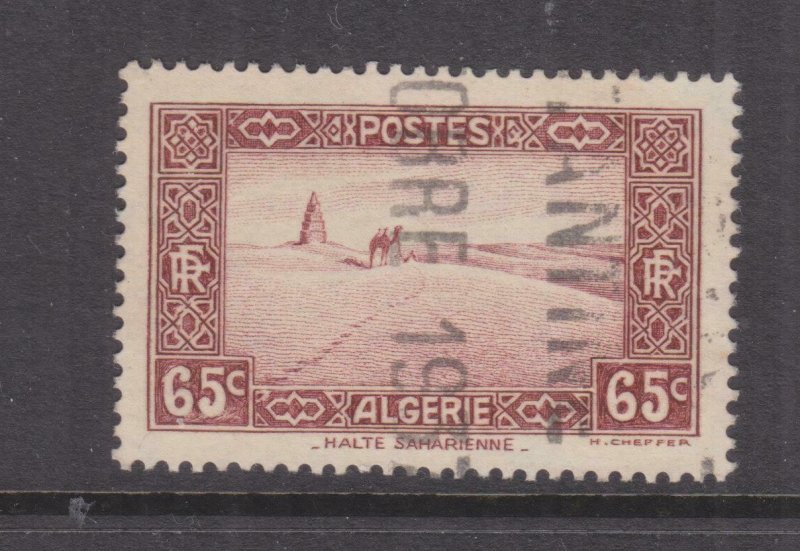 ALGERIA, 1936 65c. Red Brown, used. 