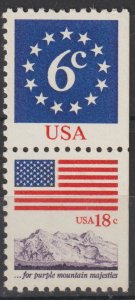 U.S.  Scott# 1893c 1981 XF MNH Flag & Anthem Booklet Pair