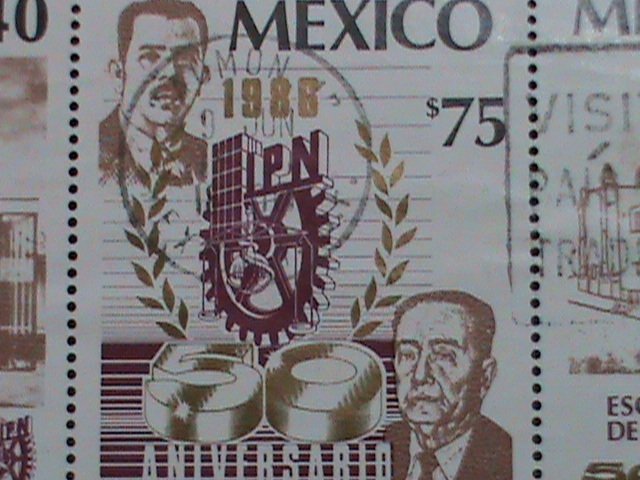 MEXICO STAMP-1986 SC#1431-3 -50  ANNIV: NATIONAL POLYTECHNIC INSTITUTE USE SET