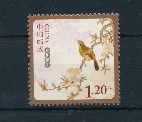 China 2011 Spring Happy New Year Bird Flower Stamp MNH H6