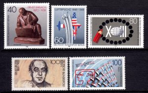 Germany - Berlin 1988-89 Mint MNH Accumulation SC 9N574,9N575,9N576,9N577,9N578