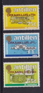 Netherlands Antilles #B306-B308  MNH  1995  surcharge for hurricane relief