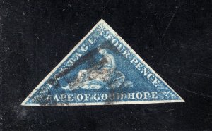 Cape of Good Hope Scott 4,  VF,  Used,  Wmk. 15, CV $85.00   .... 1190004