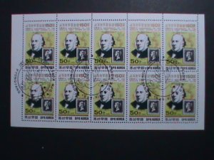 ​KOREA-1989 SC#2860-STAMPS SHOW LONDON'89 CTO FULL SHEET VERY FINE