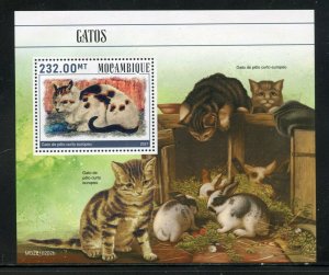 MOZAMBIQUE 2021 CATS SOUVENIR SHEET  MINT NH