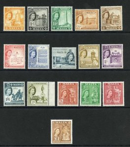 Malta SG266/82 Set M/M (NO 1/4d) Cat 130 pounds