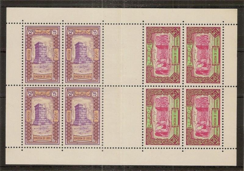 Libya 1966 SG367 & E368 Min.Sheet