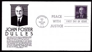 1172 4c John Foster Dulles FDC Anderson black cachet Dec 6, 1960