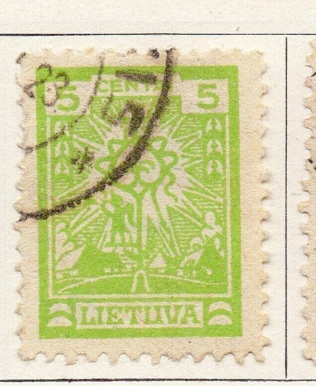 Lithuania 1923 Early Issue Fine Used 5c. 104215