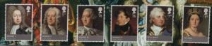 Great Britain Sc 2940-45  2011 House of Hanover stamp set mint NH