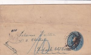 U.S. Early Franklin 1887-94 Stamped Postal Wrapper to  Germany Ref 44583