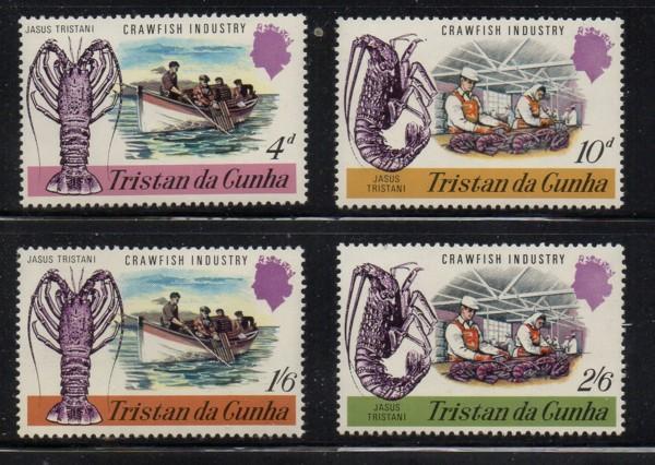 Tristan da Cunha Sc 137-40 1979 Lobster stamp set mint NH