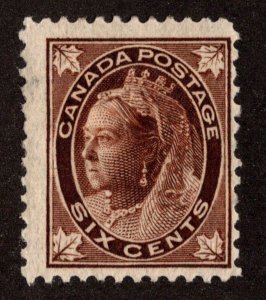 KAPPYSTAMPS CANADA 1897 VICTORIA SCOTT 71 MINT HINGED F CV $130 AUG-37