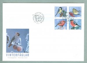 Sweden. FDC Cachet. Christmas 2004. Winter Birds.