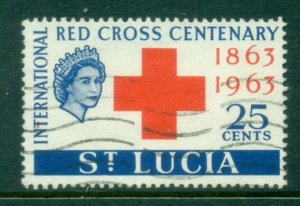 St Lucia 1963 Red Cross centenary 25c FU