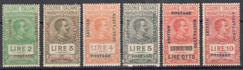1941 Stamp marks of the Italian colonies Overprint British Occupation