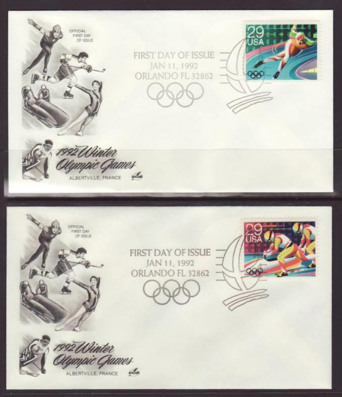 US 2611-2615 Olympics 1992 Artcraft S/5 U/A FDC