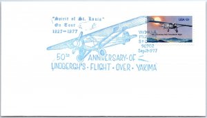 US SPECIAL EVENT COVER LINDBERGH'S FLIGHT OVER YAKIMA WASHINGTON 1927-1977