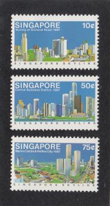 Singapore Scott #499-501 MNH