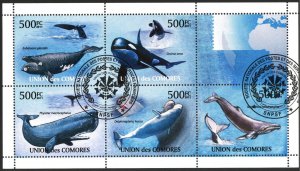 Comoros 2011 Whales Sheet Used / CTO