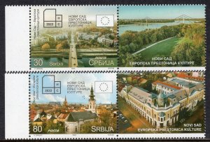 1750 - SERBIA 2022 - Novi Sad - European Capital of Culture - MNH Set + Label 
