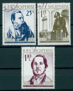 ALBANIA  150TH BIRTHDAY OF FRIEDRICH ENGELS 1970  NH SET