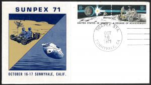 U.S.A. 1971 SUNPEX Sunnyvale, CA Cover