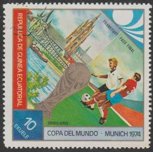 Equatorial Guinea 1974 Sc#74-29 10e World Cup Football Munich UNUSED-VF-OG-HM.