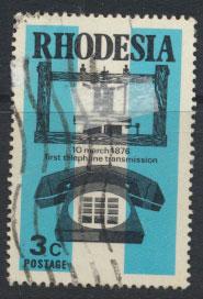 Rhodesia   SG 524   SC# 362   Used  Telephone -  A G Bell see details 