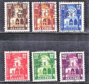 ALGERIA  SCOTT# 258+267-71  **USED**    1954-55   SEE SCAN