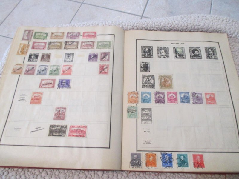 VEGAS - Battered 1928 Scott Album - OLD Stamps Incl China  >160 Photos! FE604