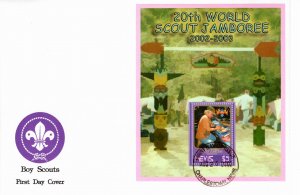 Nevis 2002 Sc 1306 souvenir sheet FDC