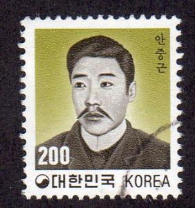 South Korea 1264 - Used - Ahn Joong-guen (cv $0.25)