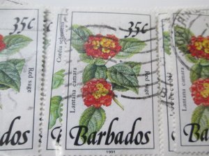 Barbados #758A used 2024 SCV = $1.00