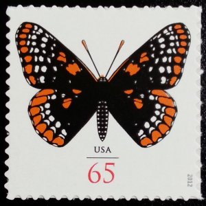 2012 65c Baltimore Checkerspot Butterfly Scott 4603 Mint F/VF NH