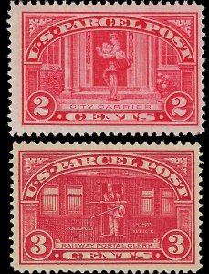 USA 1912-13 Sc Q2-3 MNH & MLH f-vf