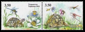 2016 Tajikistan 747-748Paar Turtles 7,00 €