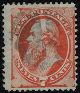 US #160 SCV $120.00 VF/XF used, large stamp, fresh color,  7c Stanton,  a sup...