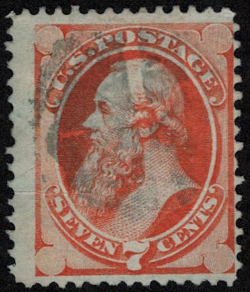 US #160 SCV $120.00 VF/XF used, large stamp, fresh color,  7c Stanton,  a sup...