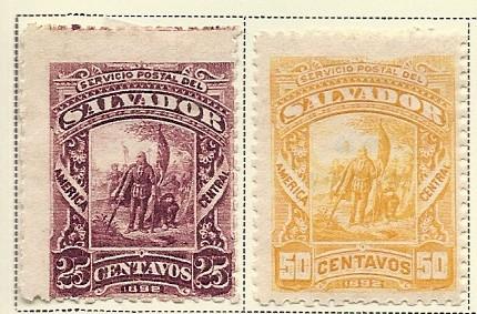 El Salvador  #67 & 68 (M)  CV $1.00