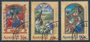 Australia  SG 1225-1227  SC# 1159-1161 Christmas CTO see details & scan