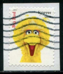 5394a US (55c) Big Bird SA,  used on paper