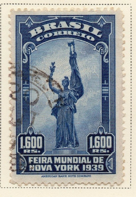 Brazil 1939 Early Issue Fine Used 1.600r. NW-12110