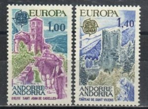 Andorra, French Stamp 254-255  - 77 Europa