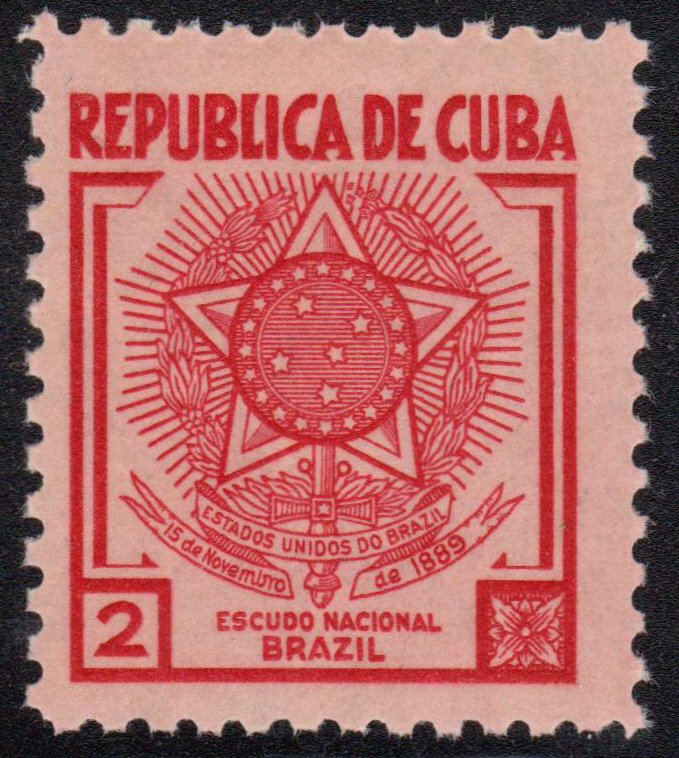 1937 Caribbean Stamps Sc 342  Brazil  Arms of Brazil  MNH