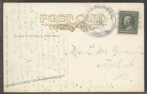 USA 1909 FORKSCREEK Colorado Idaho Springs DPO Cover 103060