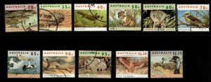 AUSTRALIA SG1361/71 1992-8 WILDLIFE FINE USED