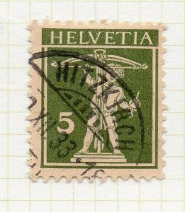 Switzerland Helvetia 1930 Early Issue Fine Used 5c. NW-167883