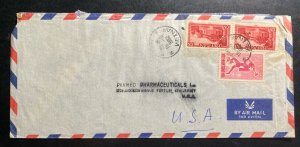 1962 Saigon Vietnam Airmail Cover To Panmed Pharmaceutical Fort Lee NJ USA